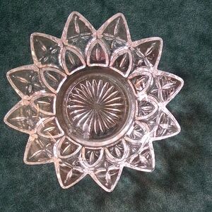 Elegant Clear Glass Decorative Bowl